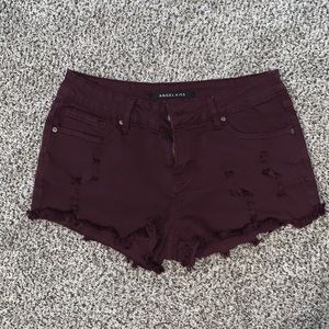 Angel Kiss burgundy Shorts